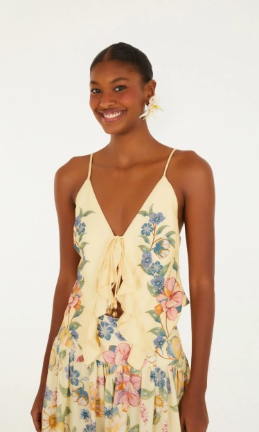 Blusa Estampada Maira Lenço Farm Ref 16109