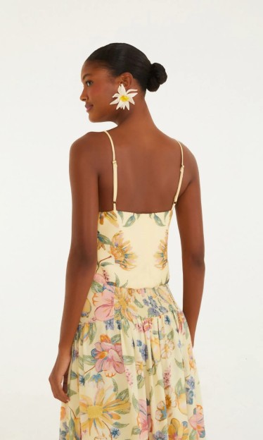 Blusa Estampada Maira Lenço Farm Ref 16109