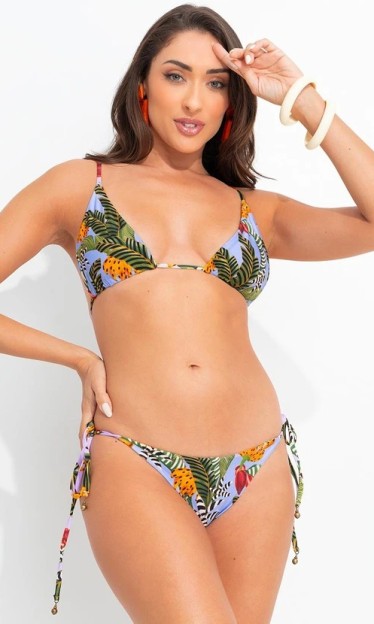 Biquini Lacinho Double Banana Listrada Farm Ref 12503