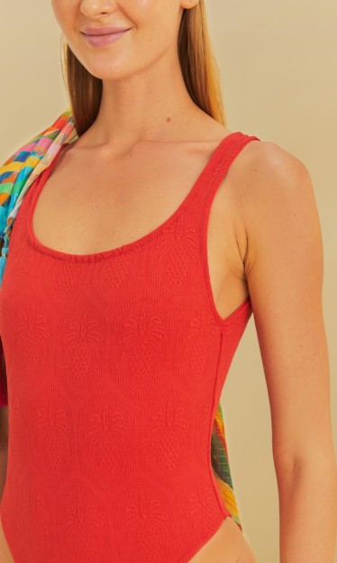 Maio Texturas Abacaxi Farm Vermelho Ref 12259