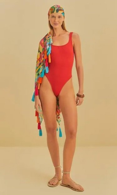 Maio Texturas Abacaxi Farm Vermelho Ref 12259