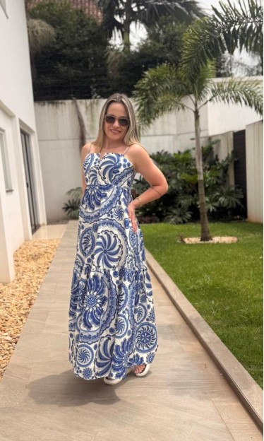 Vestido Longo Delicadeza De Banana Farm Ref 15567