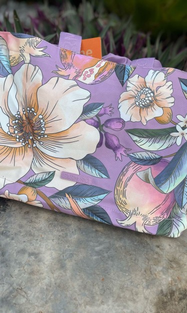 Totebag Farm Carioca Romance Em Flor Roxa