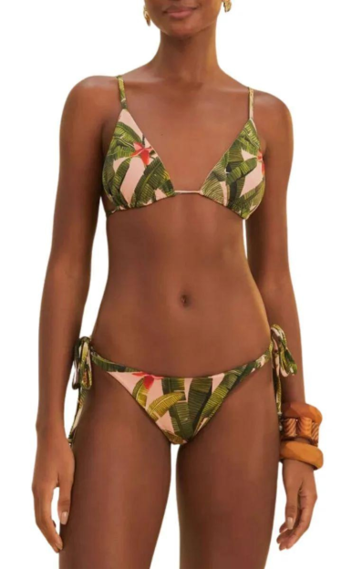 Biquíni Lacinho Banana Verde E Rosa Farm Ref 11660