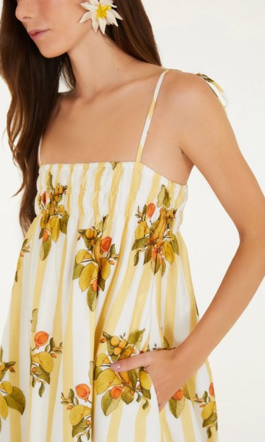 Vestido Cropped Pássaro Chic Farm Ref 14872