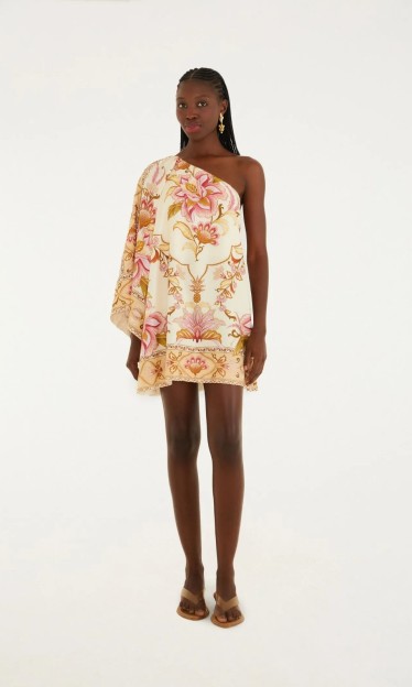 Vestido Curto Jardim Majestoso Farm Ref 14866