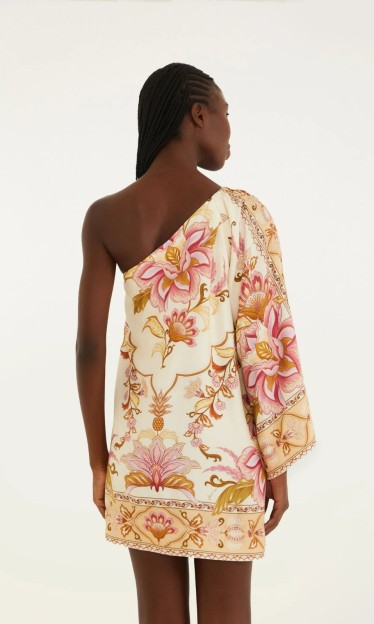 Vestido Curto Jardim Majestoso Farm Ref 14866