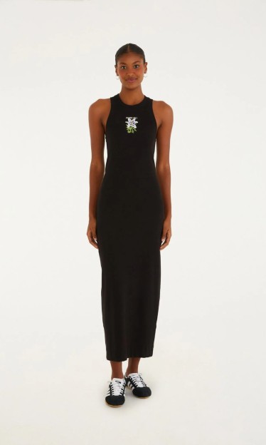 Vestido Midi Rib Maxi Flor Farm Ref 15789