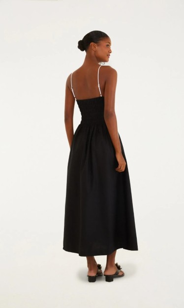 Vestido Bicolor Lastex Farm Ref 14899