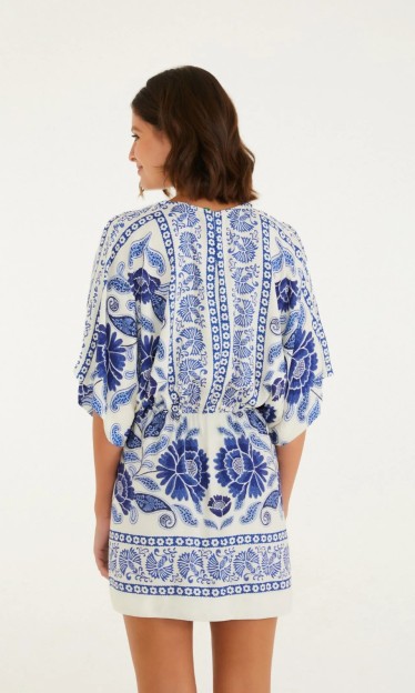Vestido Curto Estampado Valentina Farm Ref 16067
