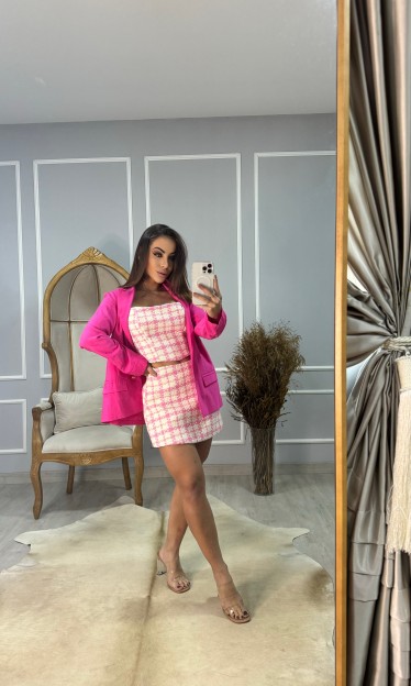 Short Saia Em Tweed Sommer