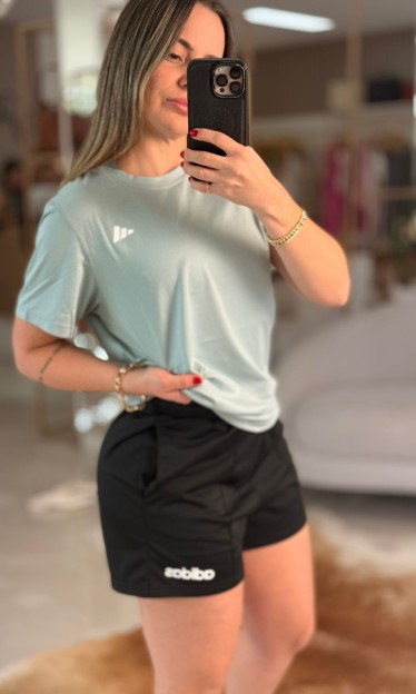 Camisa Cool Dry Ready Min Crew Jungle Green Adidas Ref 16800