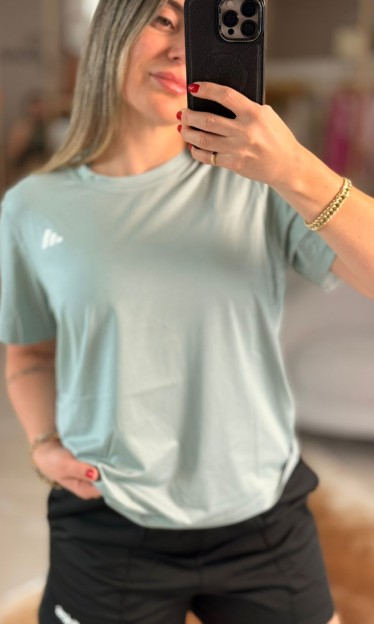 Camisa Cool Dry Ready Min Crew Jungle Green Adidas Ref 16800