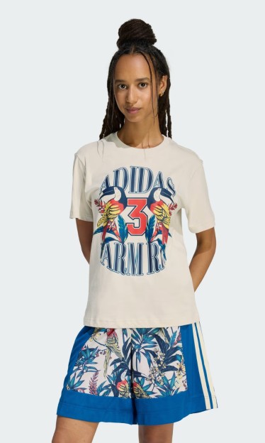 Camisa Estampada Cinza Farm Adidas Ref 16787