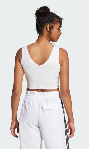 Regata de Algodão com Logo Pequeno Essentials Lifestyle Adidas Ref 15951