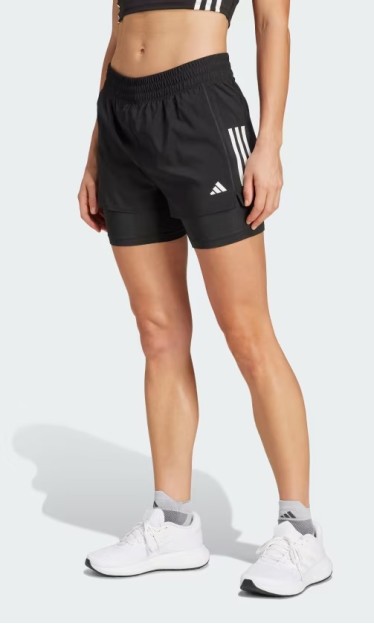 Shorts Own Run 2 Em 1 Preta Adidas Ref 15929