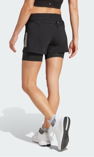 Shorts Own Run 2 Em 1 Preta Adidas Ref 15929