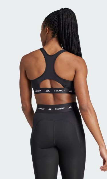 Top Techfit Preto Suporte Adidas Ref 15432
