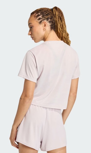 Camiseta de Performance Com o Logotipo Grande Treinando Essentials Roxo Adidas Ref 16935