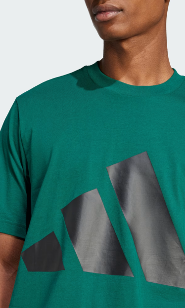 Camiseta Adidas Essentials Big Logo Verde Ref 13126