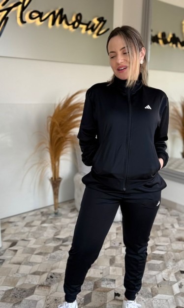 Conjunto Feminino Adidas Preto Ref 14305