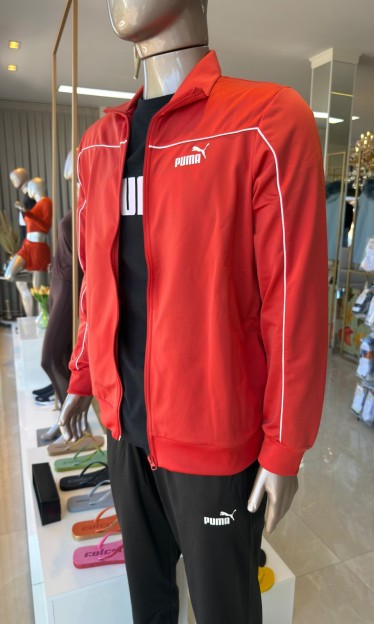 Conjunto Agasalho Poly Piping Suit Red Fire ref 13633