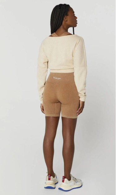 Blusa Cropped Manga Longa Alto Giro