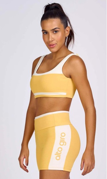 Top Mini Canelado Bicolor Alto Giro