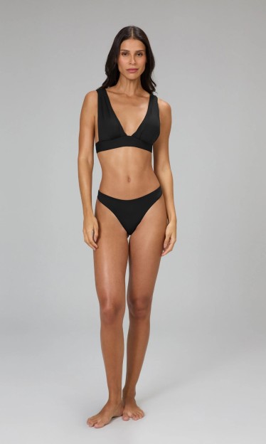 Biquíni Alça Blouse Preto Alto Giro Ref 16248