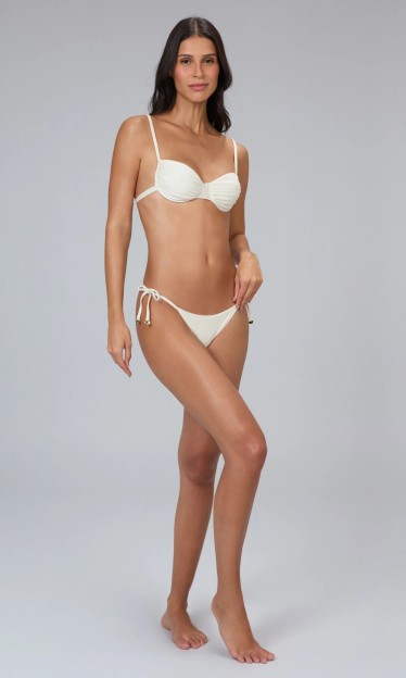 Biquini Decote Busto Franzido Alto Giro Ref 16246