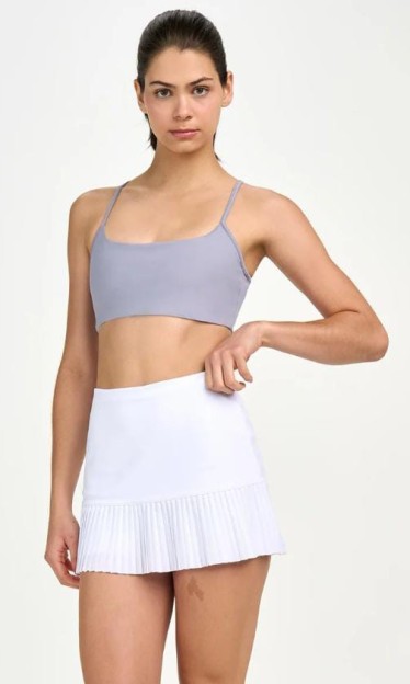 Saia Plissada TN AG Alto Giro Branco Optico Ref 13773