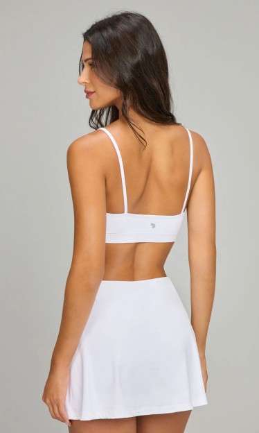 Shorts-Saia Eterna Sobreposta Branca Alto Giro Ref 14902