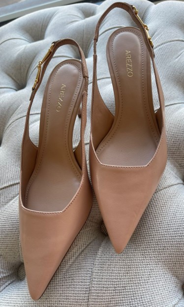 Scarpin Salto Baixo Arezzo Ref 13347