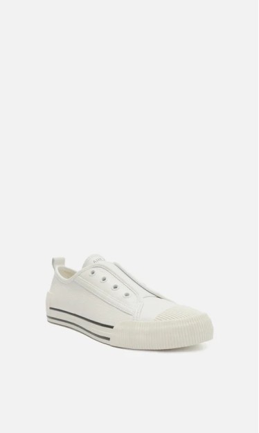 Tênis Slip On Branco Couro Elástico Arezzo Ref 15123