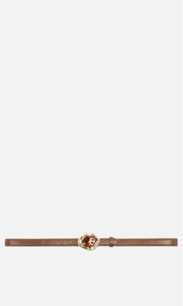 Cinto Caramelo Couro Fino Pedra Maxi Arezzo Ref 15026