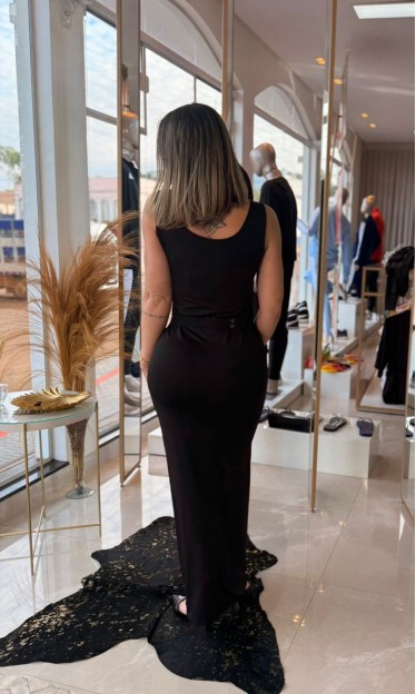 Vestido Com Laço Carlota Costa Ref 14771