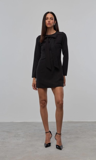 Vestido Com Laço Carlota Costa Curto Ref 14771