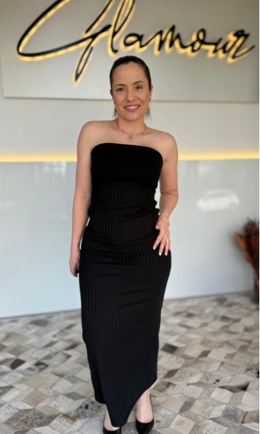 Vestido Basic Preto Carlota Costa Ref 14973