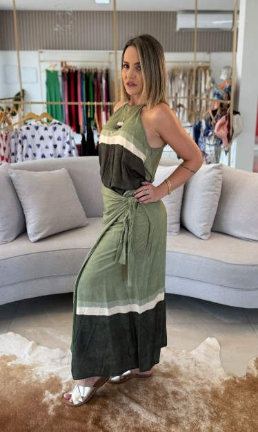Conjunto Saia E Regata Estampados