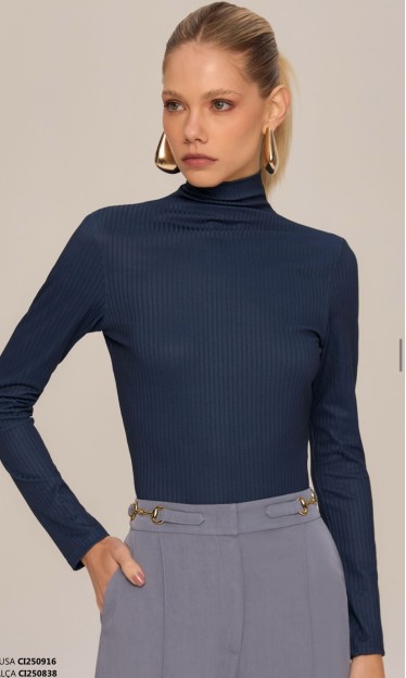 Blusa basica com gola alta Carlota Costa Ref 13393