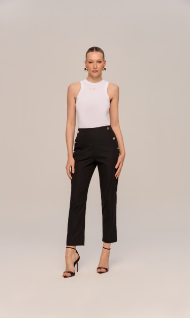 Calça básica botões Carlota Costa Ref 13289