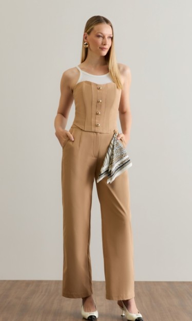 Calça Com Lenço Carlota Costa Ref 13505