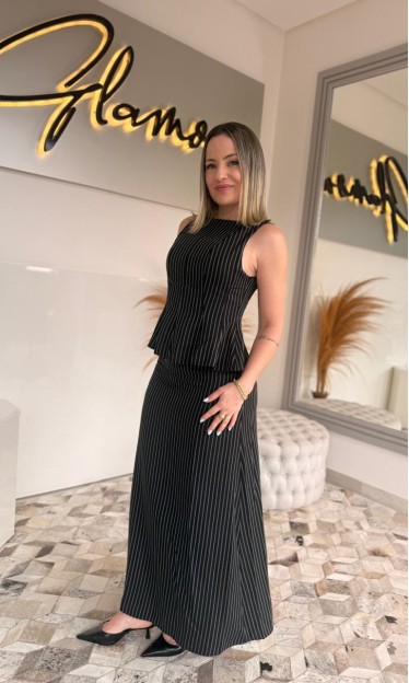Coordenado Top E Saia Carlota Costa Ref 14779