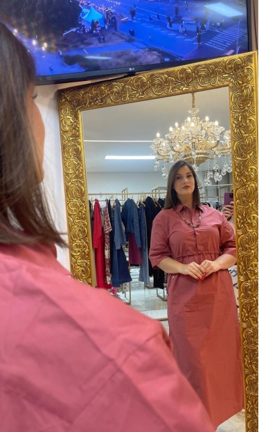 Vestido Midi Liso Carlota Costa Por Simone Gomes Ref. 13677