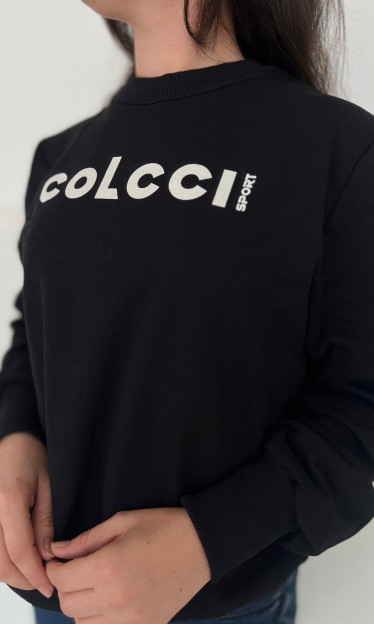 Blusão Moletom Preto Colcci
