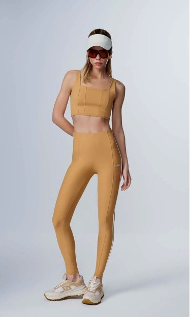 Conjunto Top E Calça Legging Bege Colcci Ref 14474