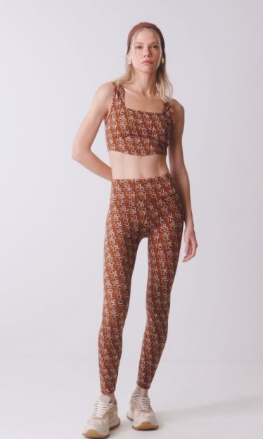 Top Jacquard Colcci Marrom/Bege/Off Ref 14677