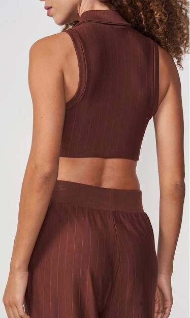 Top Listrado Colcci Marrom Ref 14736