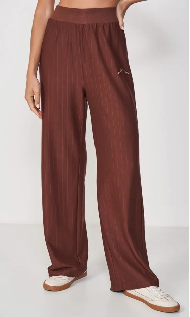 Calça Listrada Colcci Marrom Ref 14665