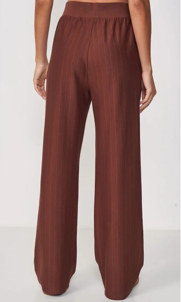 Calça Listrada Colcci Marrom Ref 14665